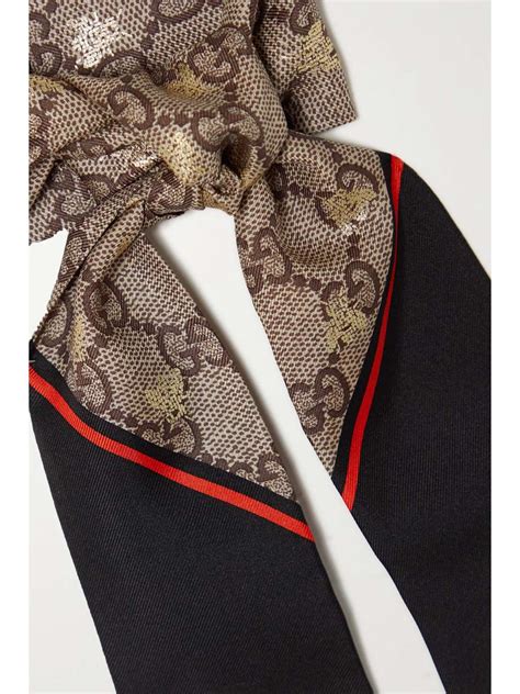 gucci la sella scarf|gucci silk neck handbags.